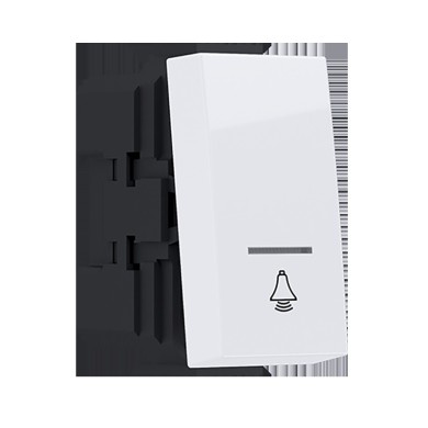 MODYS PUSH BUTTON SWITCH WITH INDICATOR & SYMBOL BELL WHITE 1 M. 1P 10A 250VAC IP20 