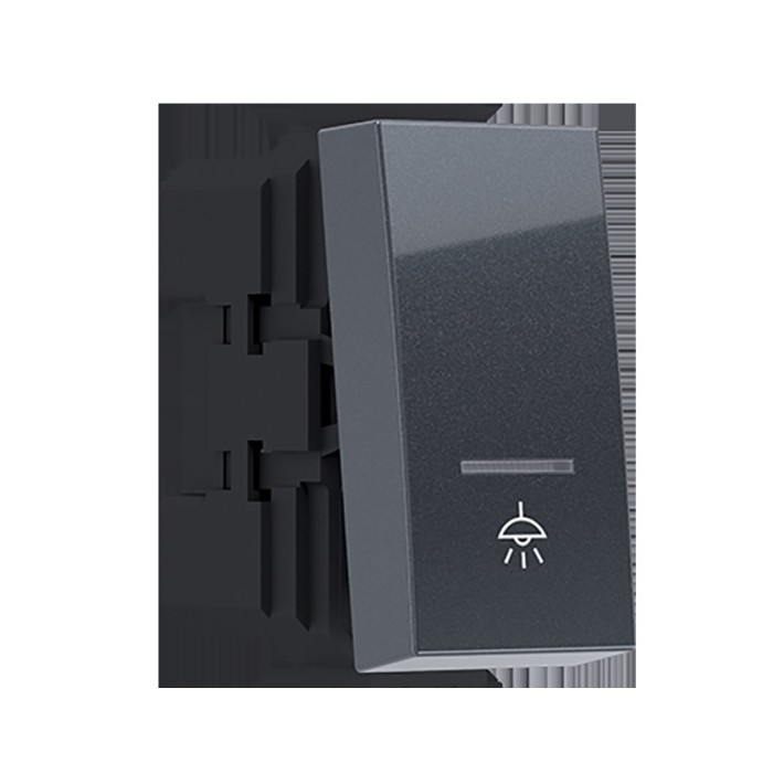 MODYS ΜΠΟΥΤΟΝ ΜΕ ΕΝΔΕΙΞΗ & ΣΥΜΒΟΛΟ ΛΥΧΝΙΑ ΑΝΘΡΑΚΙ 1P 10A 250VAC IP20 