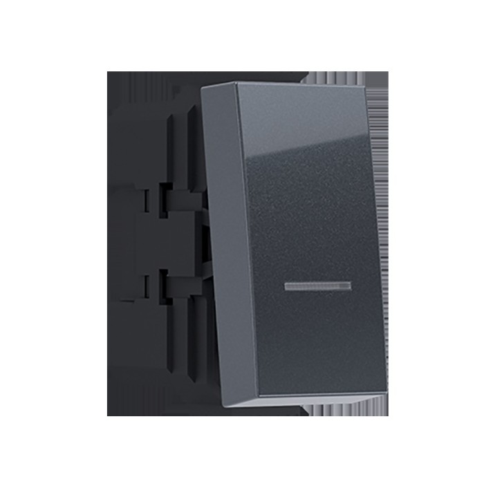 MODYS ΜΠΟΥΤΟΝ ΑΠΛΟ ΑΝΘΡΑΚΙ 1P 10A 250VAC IP20 