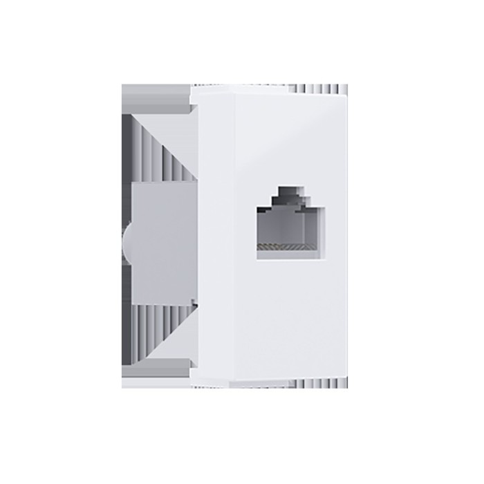 MODYS ΠΡΙΖΑ ΔΙΚΤΥΟΥ ΛΕΥΚΗ RJ45 CAT.6 IP20 ΜΕ ΘΩΡΑΚΙΣΗ