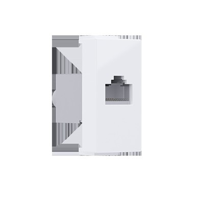 MODYS ΠΡΙΖΑ ΔΙΚΤΥΟΥ ΛΕΥΚΗ RJ45 CAT.6A IP20 ΜΕ ΘΩΡΑΚΙΣΗ