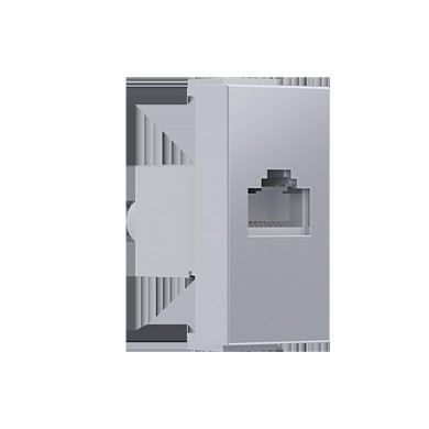 MODYS ΠΡΙΖΑ ΔΙΚΤΥΟΥ ΑΣΗΜΙ RJ45 CAT.6A IP20 ΜΕ ΘΩΡΑΚΙΣΗ