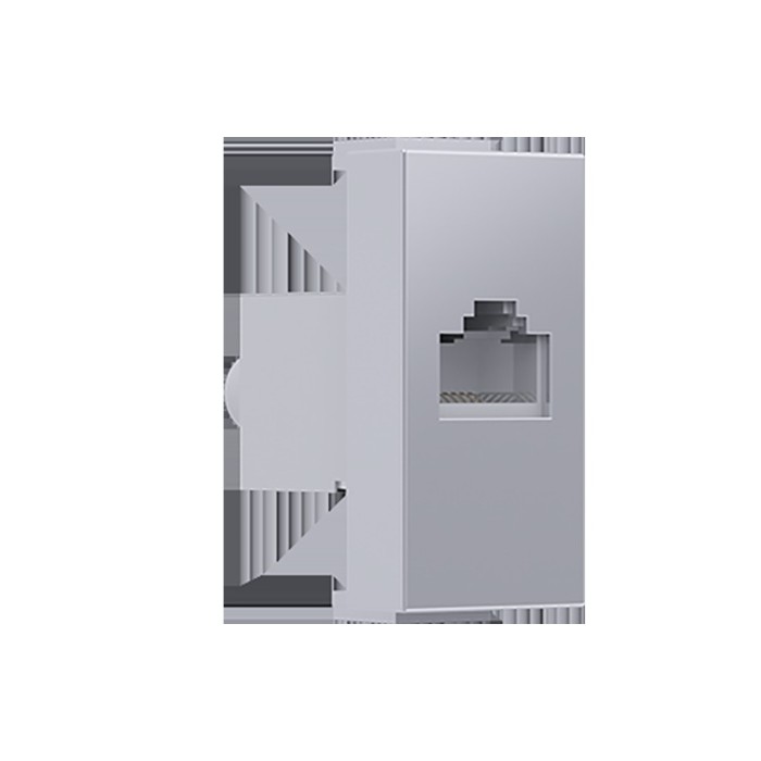 MODYS ΠΡΙΖΑ ΔΙΚΤΥΟΥ ΑΣΗΜΙ RJ45 CAT.6A IP20 ΜΕ ΘΩΡΑΚΙΣΗ