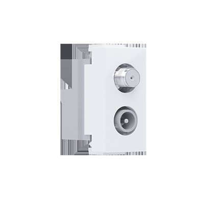  MODYS SAT TV-R SOCKET THROUGH-LINE WHITE 1 M. IP20