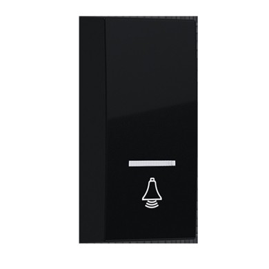  MODYS BUTTON WITH INDICATOR & BELL SYMBOL 1 M. MATT BLACK
