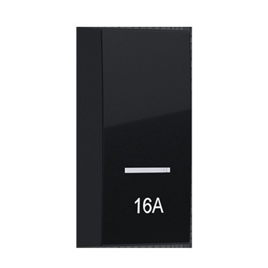  MODYS BUTTON WITH INDICATOR & SYMBOL 16A 1 M. MATT BLACK