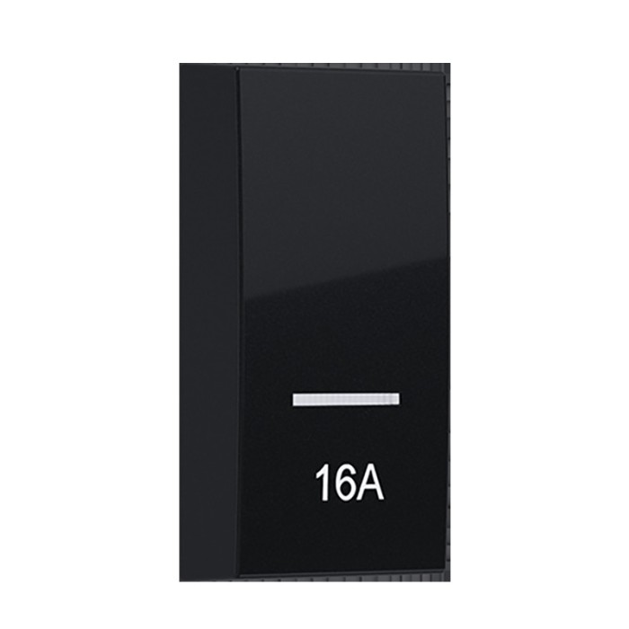 MODYS BUTTON WITH INDICATOR & SYMBOL 16A 1 M. MATT BLACK