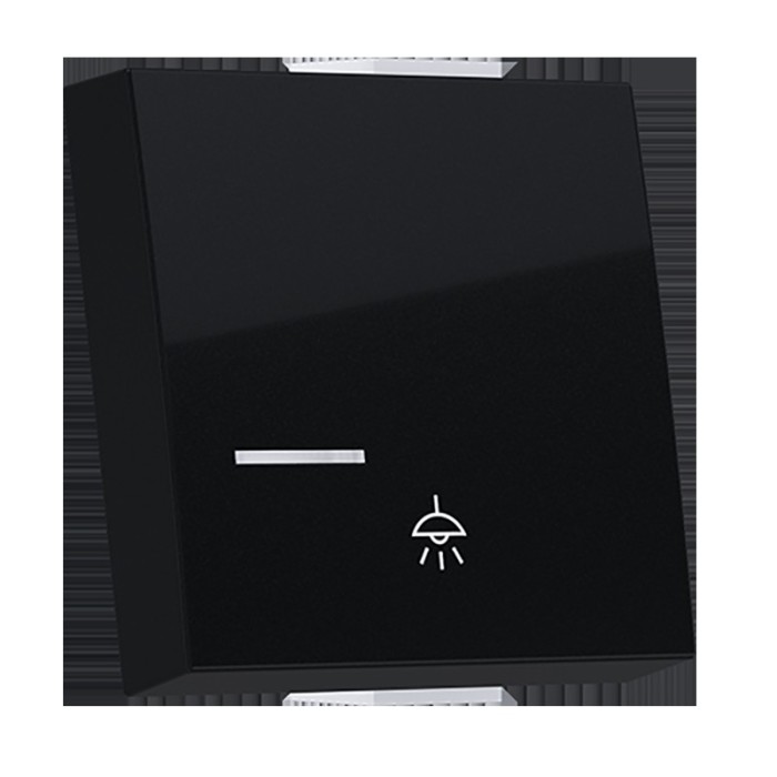  MODYS BUTTON WITH INDICATOR & LIGHT SYMBOL 2 M. MATT BLACK