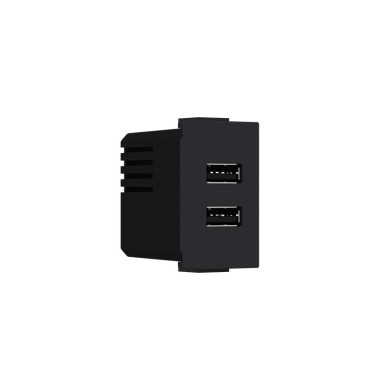  MODYS USB CHARGER MATT BLACK 1 M. 2xUSB TYPE A+C 5VDC 3A IP20