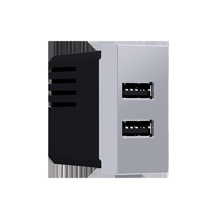 MODYS ΠΡΙΖΑ ΤΡΟΦΟΔΟΣΙΑΣ ΑΣΗΜΙ USB ΦΟΡΤΙΣΤΗΣ 2XUSB 5VDC 2X1.2A IP20