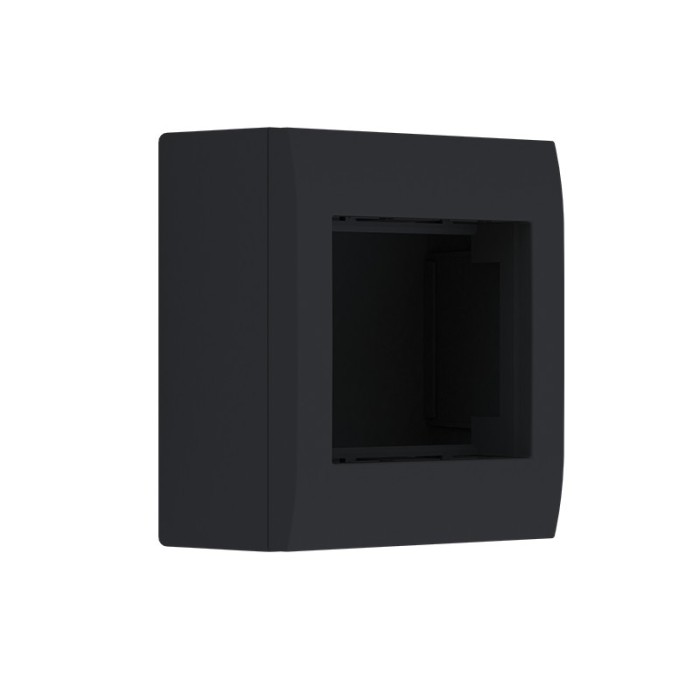 ΚΟΥΤΙ ΕΠΙΤΟΙΧΟ 2 ΣΤΟΙΧΕΙΩΝ ΜΑΥΡΟ ΜΑΤ IP20