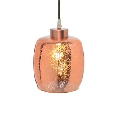 NETTO ΦΩΤΙΣΤΙΚΟ ΚΡΕΜΑΣΤΟ ΧΑΛΚΙΝΟ ΓΥΑΛΙΝΟ Φ170Χ180mm