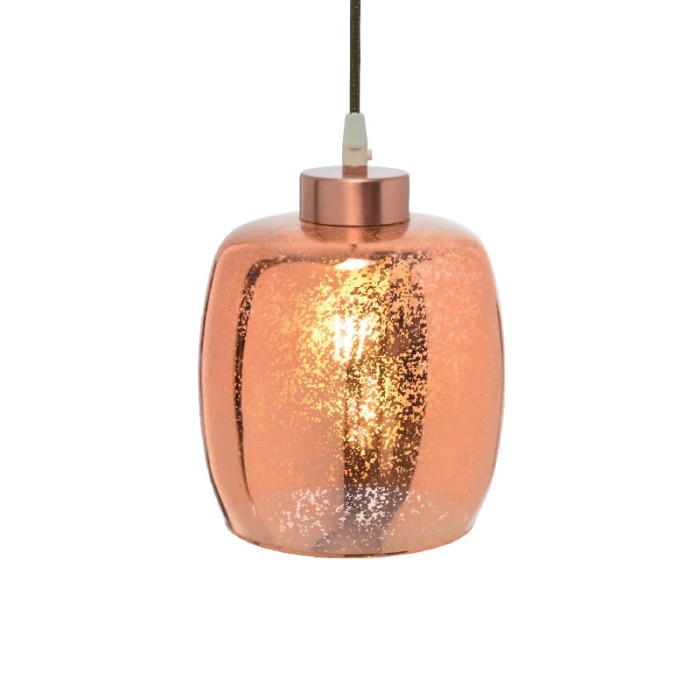 NETTO ΦΩΤΙΣΤΙΚΟ ΚΡΕΜΑΣΤΟ ΧΑΛΚΙΝΟ ΓΥΑΛΙΝΟ Φ170Χ180mm