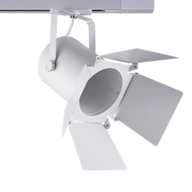 TRACK LIGHT No238 WHITE 2WIRE PAR30 E27