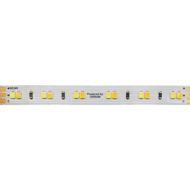 LED SMD STRIP 24VDC 18W/M CCT 1720LM/M MAX IP20 10MM Ra90 OSRAM 2835 120LEDS/M 3SDCM 5M REEL5YRS