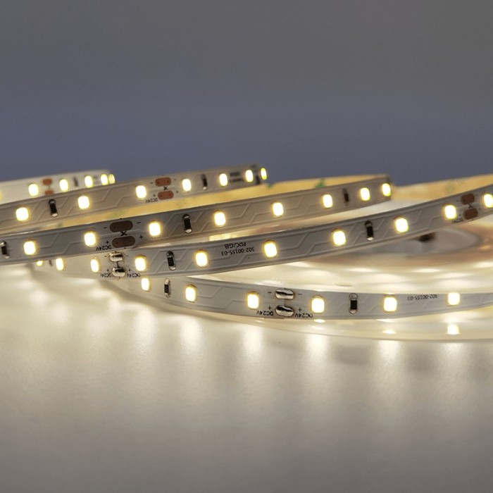 LED SMD STRIP 24V DC 7.2W/M 4000K 800LM/M IP20 Ra Ra80 OSRAM 2835 60LEDS/M 3SDCM 5M REEL 5YRS 