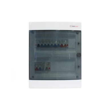 RECESSED FUSE BOX 2 SERIES FULL RCCB 1Φ 