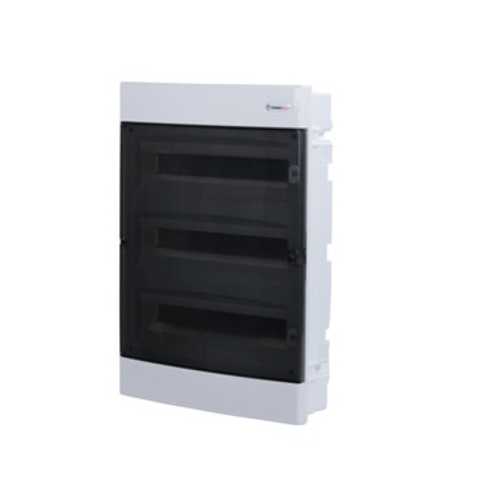 ΧΩΝΕΥΤΗ ΔΙΑΦΑΝΗ ΠΛΑΣΤΙΚΗ ΠΟΡΤΑ ΚΑΙ ΠΛΑΣΤΙΚΟ ΠΛΑΙΣΙΟ U36-C 36 ΘΕΣΕΩΝ 3 ΣΕΙΡΩΝ IP40