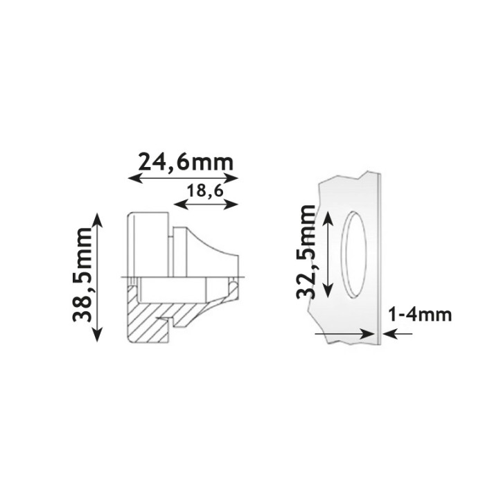 ΤΑΠΕΣ ΣΤΕΓΑΝΟΠΟΙΗΣΗΣ FLIPSEAL M32 IP67