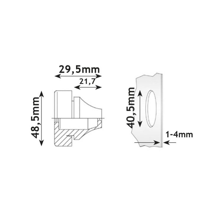 ΤΑΠΕΣ ΣΤΕΓΑΝΟΠΟΙΗΣΗΣ FLIPSEAL M40 IP67