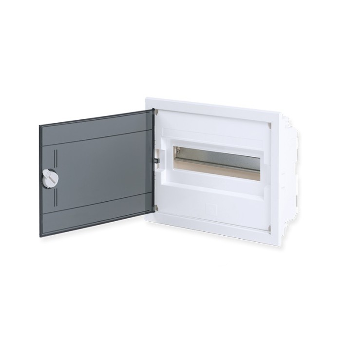 ΧΩΝΕΥΤΗ ΔΙΑΦΑΝΗ ΠΛΑΣΤΙΚΗ ΠΟΡΤΑ ΚΑΙ ΠΛΑΣΤΙΚΟ ΠΛΑΙΣΙΟ U12A 12 ΘΕΣΕΩΝ 1 ΣΕΙΡΑ IP40