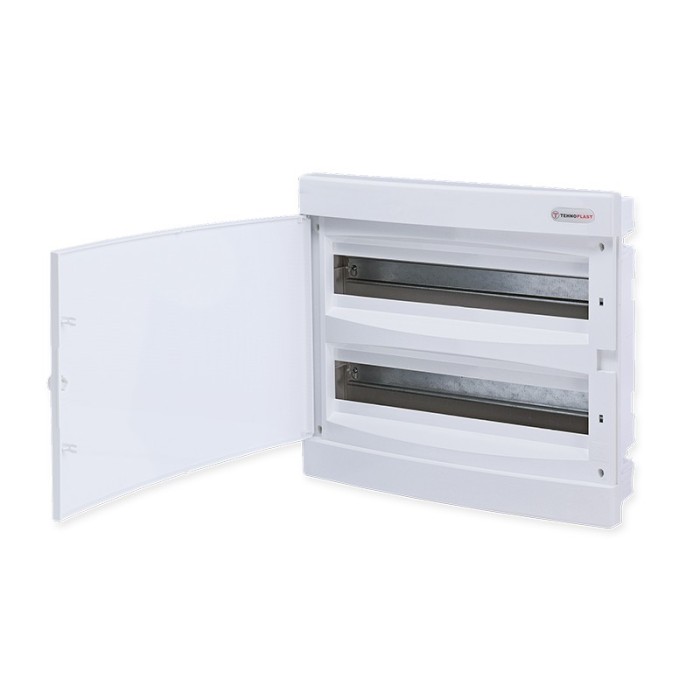 ΧΩΝΕΥΤΗ ΛΕΥΚΗ ΠΛΑΣΤΙΚΗ ΠΟΡΤΑ ΚΑΙ ΠΛΑΣΤΙΚΟ ΠΛΑΙΣΙΟ U2X18CW 36 ΘΕΣΕΩΝ 2 ΣΕΙΡΩΝ IP40