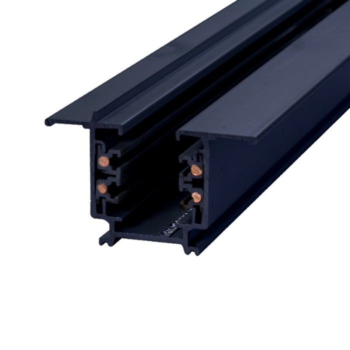 RECESSED TRACK 4 CABLE 2 METER BLACK