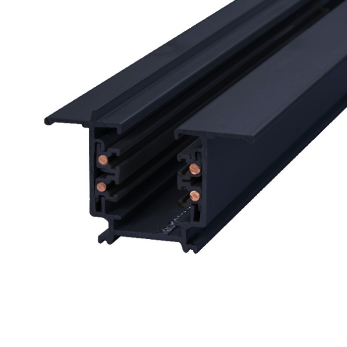 RECESSED TRACK 4 CABLE 3 METER BLACK