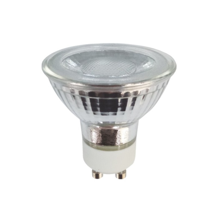 LED SMD GU10 7W 4000K 230V AC 640LM RA80 30000H 38° GLASS