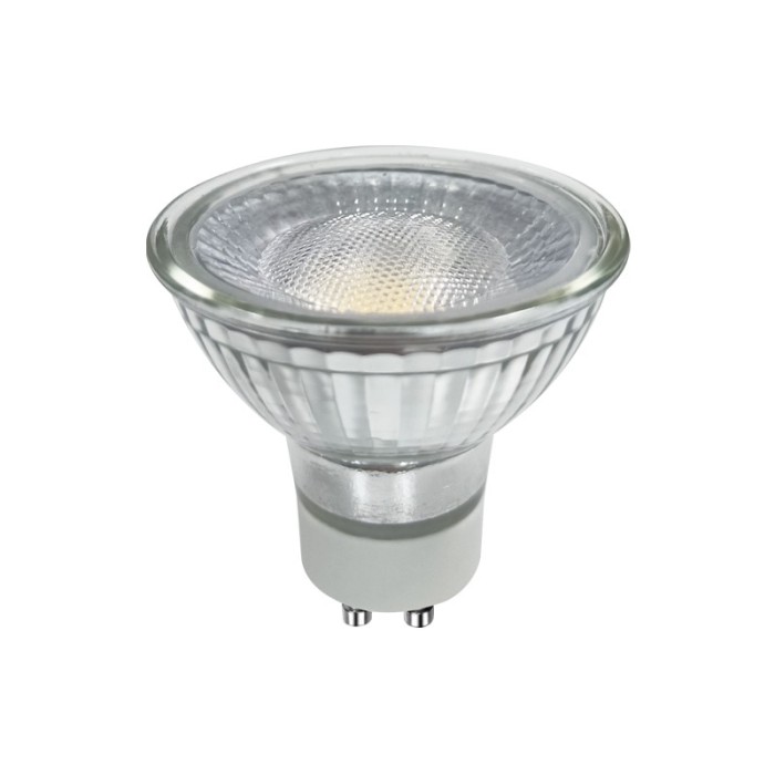 LED SMD GU10 7W 6000K 230V AC 610LM RA80 30000H 100° GLASS