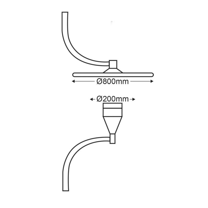  PARK LUMINAIRE Ε27 EMPTY TOP+POLE