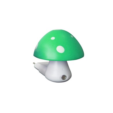 LED NIGHT LIGHT GREEN MUSHROOM DAY-NIGHT 0,4W 6400K