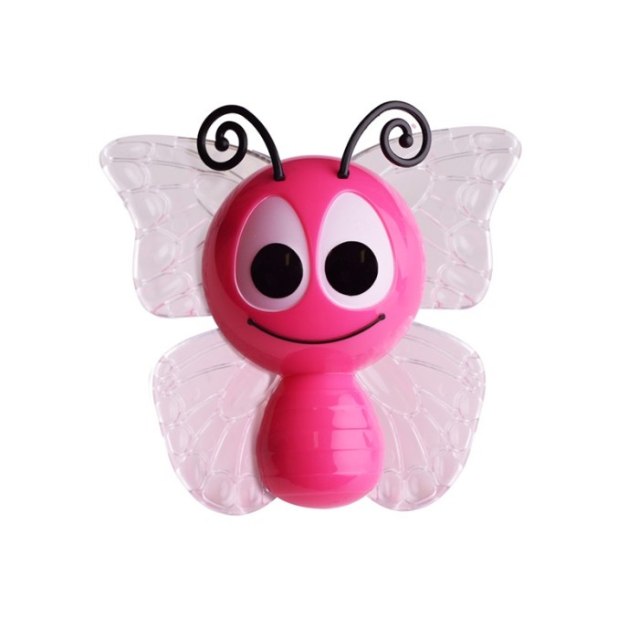 LED NIGHT LIGHT PINK BUTTERFLY DAY-NIGHT 1W RGB 230V 