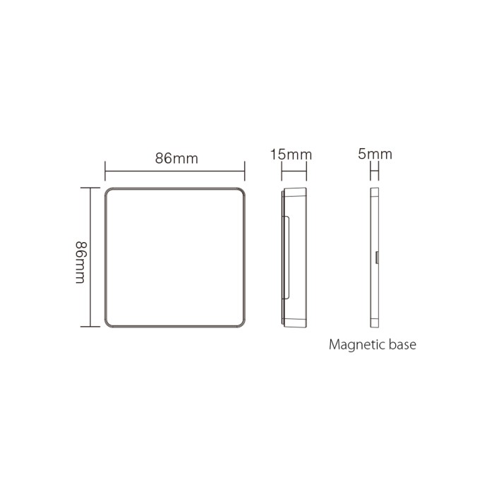 ΤΗΛΕΧΕΙΡΙΣΤΗΡΙΟ B6 SPI ΓΙΑ LED ΤΑΙΝΙΑ ACA A-B6-B ΜΑΥΡΟ IP20