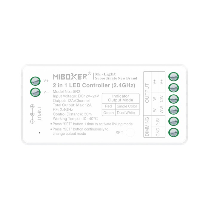 ΕΛΕΓΚΤΗΣ LED 2 ΣΕ 1 2.4G ACA A-SR2 IP20
