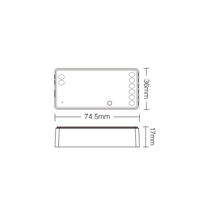 ΕΛΕΓΚΤΗΣ LED 2 ΣΕ 1 2.4G ACA A-SR2 IP20