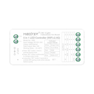 WIFI ΕΛΕΓΚΤΗΣ LED 5 ΣΕ 1 ACA A-SW5 IP20
