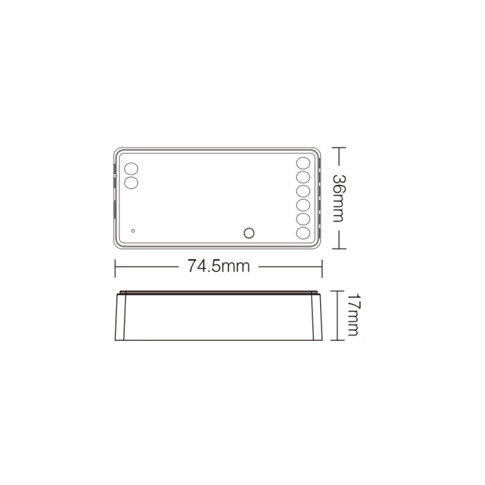 WIFI ΕΛΕΓΚΤΗΣ LED 5 ΣΕ 1 ACA A-SW5 IP20