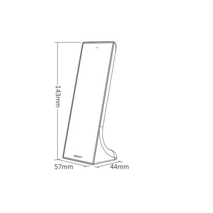 ΚΑΘΕΤΟ ΤΗΛΕΧΕΙΡΙΣΤΗΡΙΟ LED RGB+CCT 2.4GHZ ACA A-Y3-B ΜΑΥΡΟ IP20