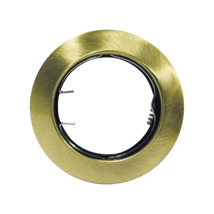 ΣΠΟΤ ΧΩΝΕΥΤΟ ΣΤΡΟΓΓΥΛΟ ΜΠΡΟΝΖΕ ΣΥΜΒΑΤΙΚΟ 1xGU10 IP20 Φ75mm