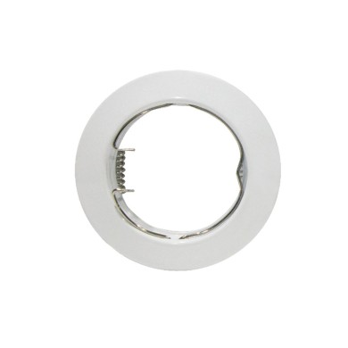 ΣΠΟΤ ΧΩΝΕΥΤΟ ΣΤΡΟΓΓΥΛΟ ΛΕΥΚΟ ΣΥΜΒΑΤΙΚΟ 1xGU10 IP20 Φ75mm