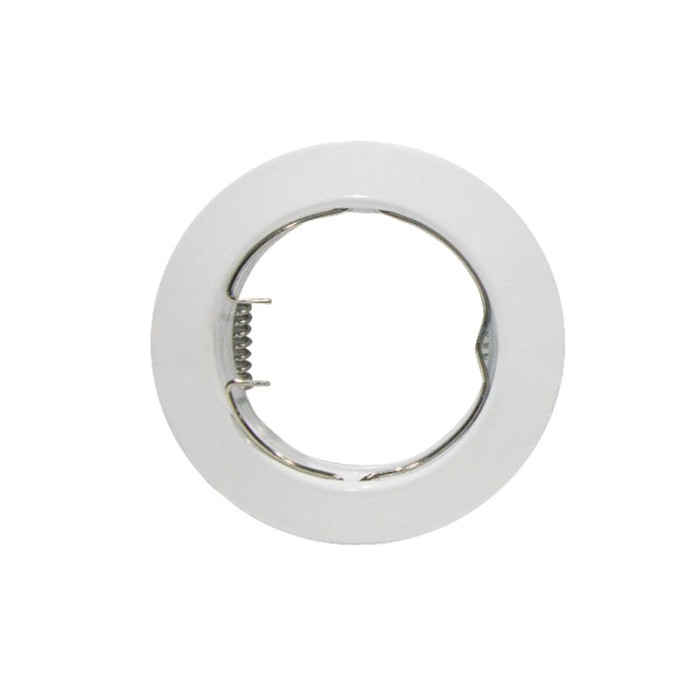 ΣΠΟΤ ΧΩΝΕΥΤΟ ΣΤΡΟΓΓΥΛΟ ΛΕΥΚΟ ΣΥΜΒΑΤΙΚΟ 1xGU10 IP20 Φ75mm