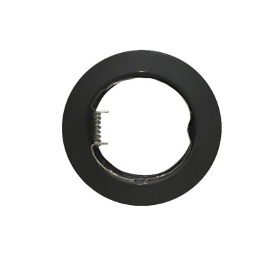 ΣΠΟΤ ΧΩΝΕΥΤΟ ΣΤΡΟΓΓΥΛΟ ΜΑΥΡΟΟ ΣΥΜΒΑΤΙΚΟ 1xGU10 IP20 Φ75mm