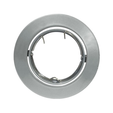 ΣΠΟΤ ΧΩΝΕΥΤΟ ΚΙΝΗΤΟ ΣΤΡΟΓΓΥΛΟ ΜΕΤΑΛΛΙΚΟ ΓΚΡΙ ΣΥΜΒΑΤΙΚΟ 1xGU10 IP20 Φ81mm