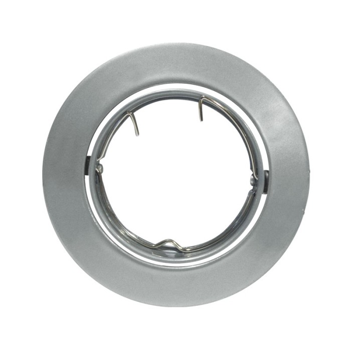 ΣΠΟΤ ΧΩΝΕΥΤΟ ΚΙΝΗΤΟ ΣΤΡΟΓΓΥΛΟ ΜΕΤΑΛΛΙΚΟ ΓΚΡΙ ΣΥΜΒΑΤΙΚΟ 1xGU10 IP20 Φ81mm