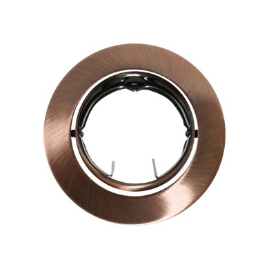 ΣΠΟΤ ΧΩΝΕΥΤΟ ΚΙΝΗΤΟ ΣΤΡΟΓΓΥΛΟ ΧΑΛΚΙΝΟ ΣΥΜΒΑΤΙΚΟ 1xGU10 IP20 Φ81mm