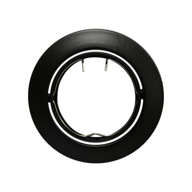 ΣΠΟΤ ΧΩΝΕΥΤΟ ΚΙΝΗΤΟ ΣΤΡΟΓΓΥΛΟ ΜΑΥΡΟ ΜΕΤΑΛΛΙΚΟ ΓΚΡΙ ΣΥΜΒΑΤΙΚΟ 1xGU10 IP20 Φ81mm