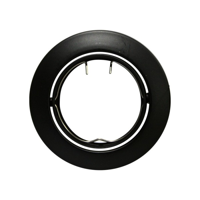 ΣΠΟΤ ΧΩΝΕΥΤΟ ΚΙΝΗΤΟ ΣΤΡΟΓΓΥΛΟ ΜΑΥΡΟ ΜΕΤΑΛΛΙΚΟ ΓΚΡΙ ΣΥΜΒΑΤΙΚΟ 1xGU10 IP20 Φ81mm