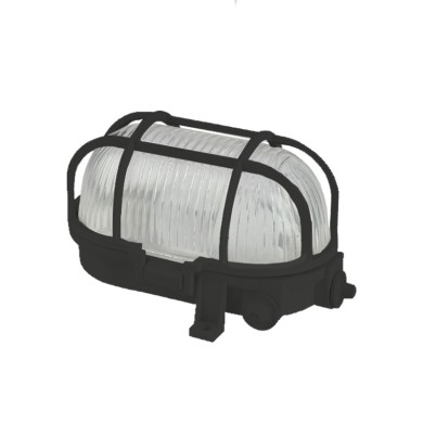 CEILING LAMP PLASTIC-BLACK