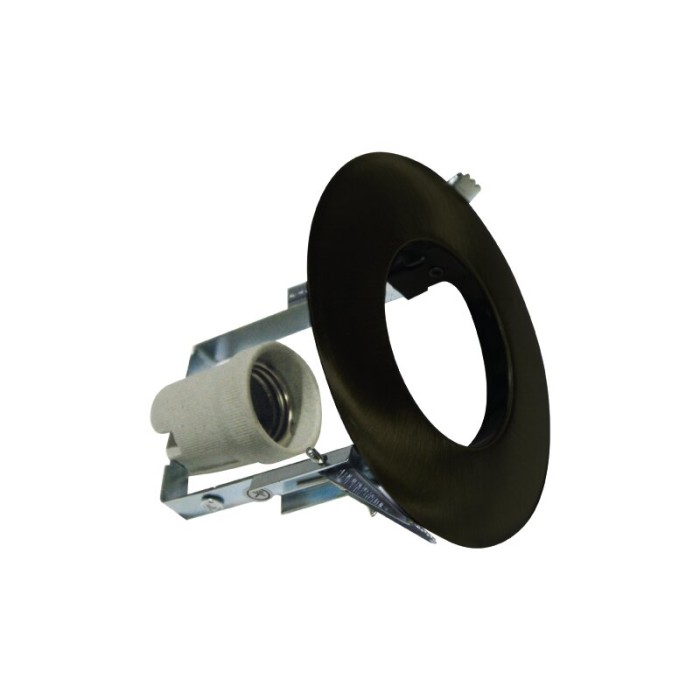 ΣΠΟΤ ΧΩΝΕΥΤΟ ΣΤΡΟΓΓΥΛΟ ΑΤΣΑΛΙ ΑΜΜΩΔΕΣ ΜΑΥΡΟ ΣΥΜΒΑΤΙΚΟ 1xE27  IP20 Φ128x115mm